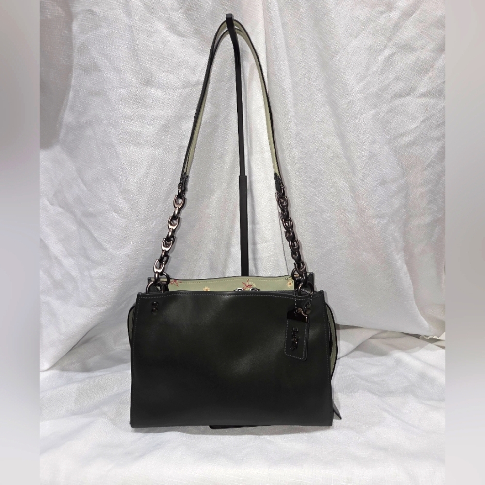 1941 Rogue Shoulder Bag In Ivy With Floral Bow Interior